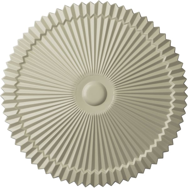 Ekena Millwork Shakuras Ceiling Medallion (Fits Canopies up to 5"), Hand-Painted Clear Yellow, 24"OD x 3"P CM24SHCYF - main